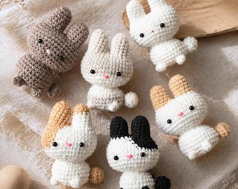 Bunny Crochet Pattern, Amigurumi  PDF Pattern, Digital Download