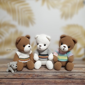 crochet pattern, amigurumi Teddy bear 202001