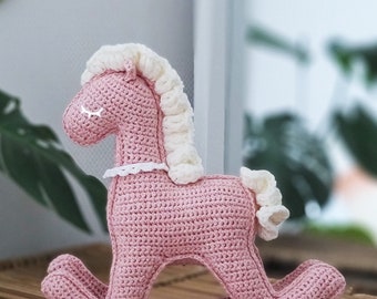 かぎ針編みのロッキングホース編みぐるみのパターン（PDF） - Etsy 日本
