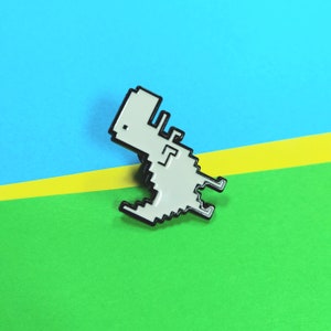 Error Dinosaur Pin, Jurassic World Jurassic Park Google, dinosaur gift, Xmas Christmas, fun, it crowd, computer, trex dino, white black