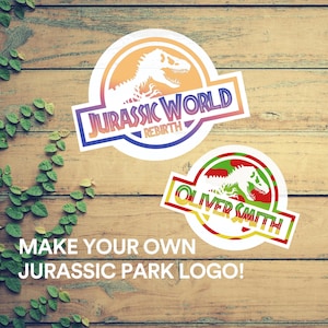 Jurassic Park World Font Logo Custom Design, Instant Download, SVG PNG Eps Clipart, Vector Cricut Cut File printable, TTF Install Alphabet