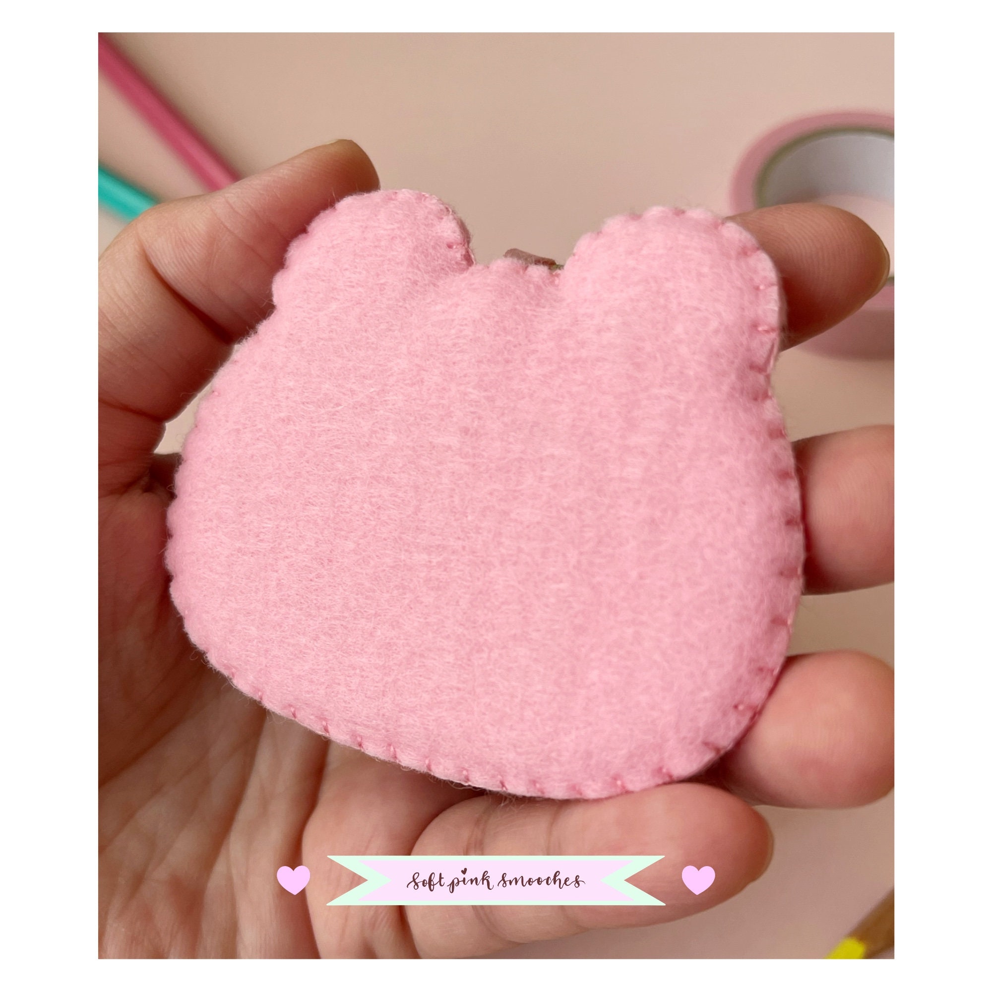 Felt Frog Keychain Large Keyring yellow green woolblend Etsy