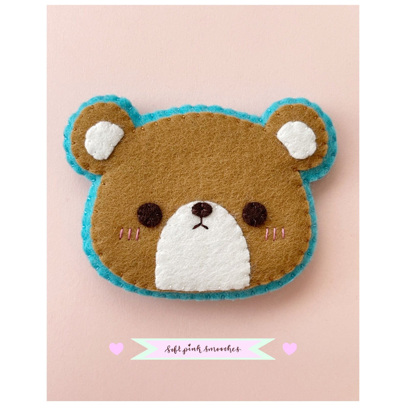 Felt Bear Locker Fridge Woolblend Merino Etsy