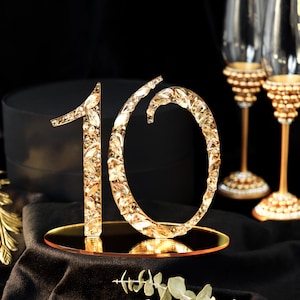 Wedding Table Number Classic Rose Gold Table Number Gold Table Number Elegant  Table Number Stand Table numbers for wedding rose gold decor