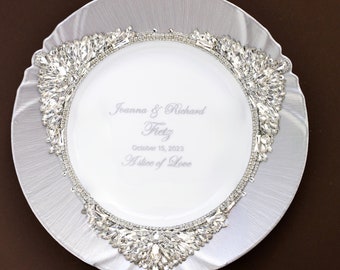 Personalized plate, Bridal shower gifts for bride, Wedding gifts for bride Engraved Plate gold Quinceanera