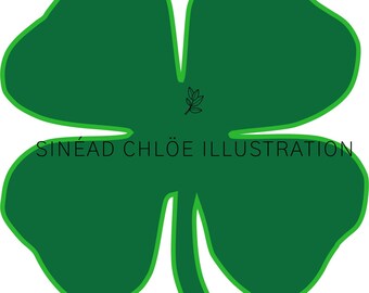 St Patrick&#39;s Day Shamrock SVG - instant download. Use anywhere. Logo will be removed upon download!