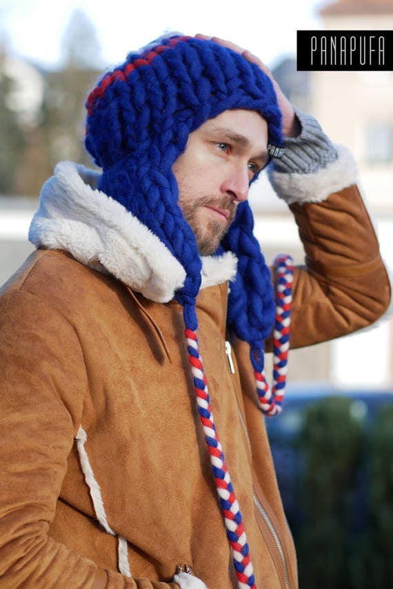 mens chunky knit hat
