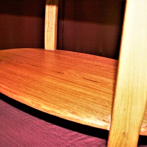 Oak oval coffee table image 4