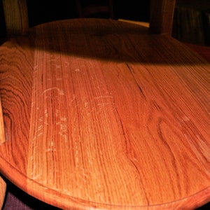 Oak oval coffee table image 5