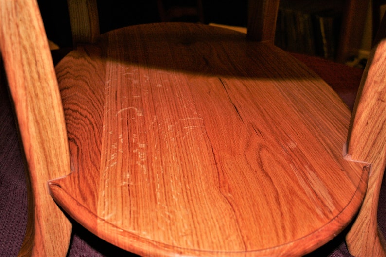 Oak oval coffee table image 5