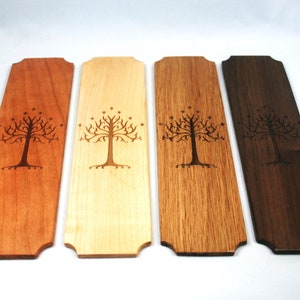 Tree of Gondor Wooden Bookmark
