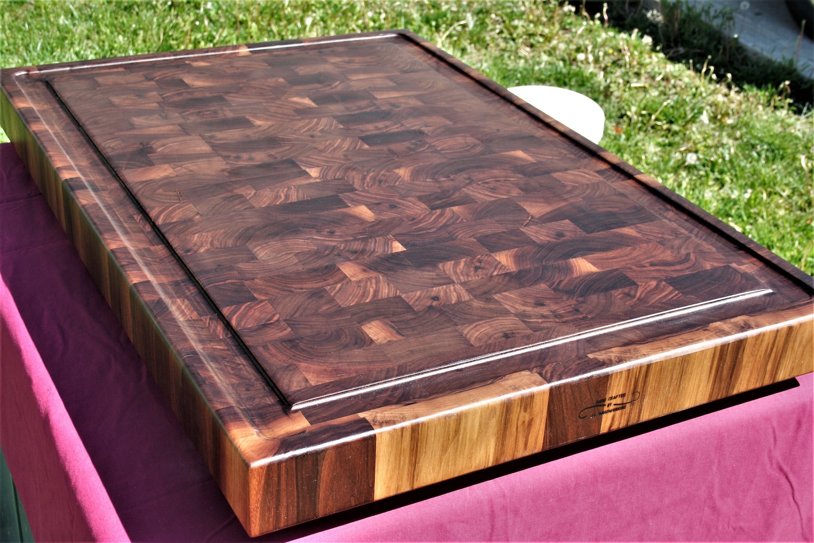 Large Walnut Endgrain Cutting Board