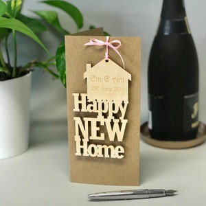 New home card, house warming card,