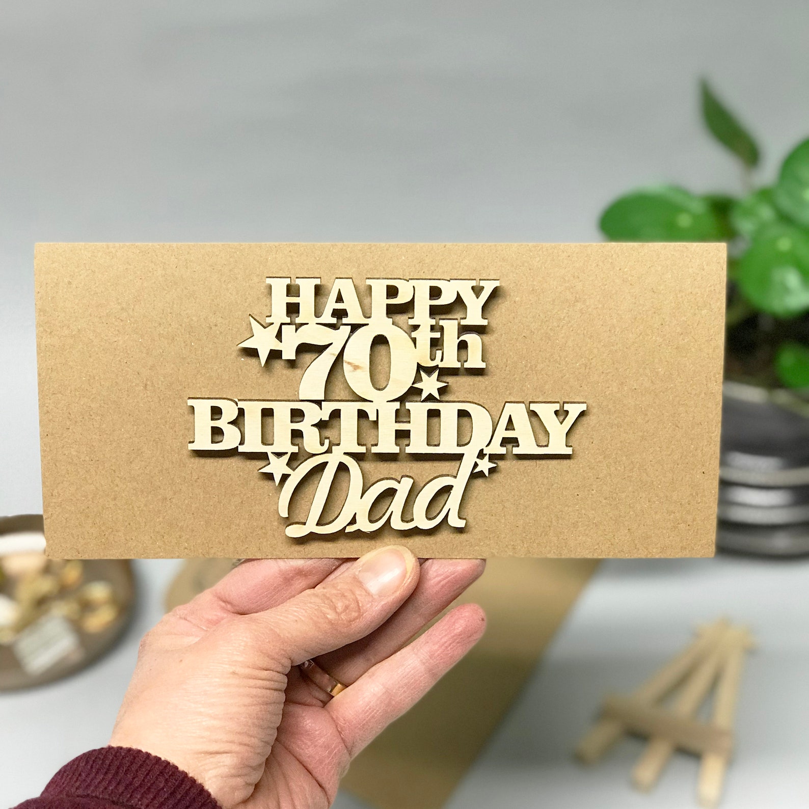 70th Card Unique 70th Birthday Card For Dad Birthday Cards Etsy