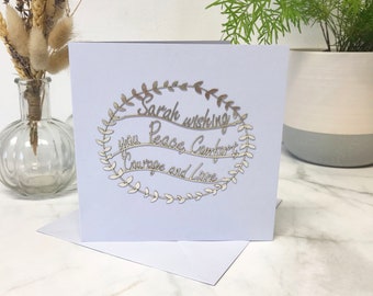 Sympathy card, condolence card