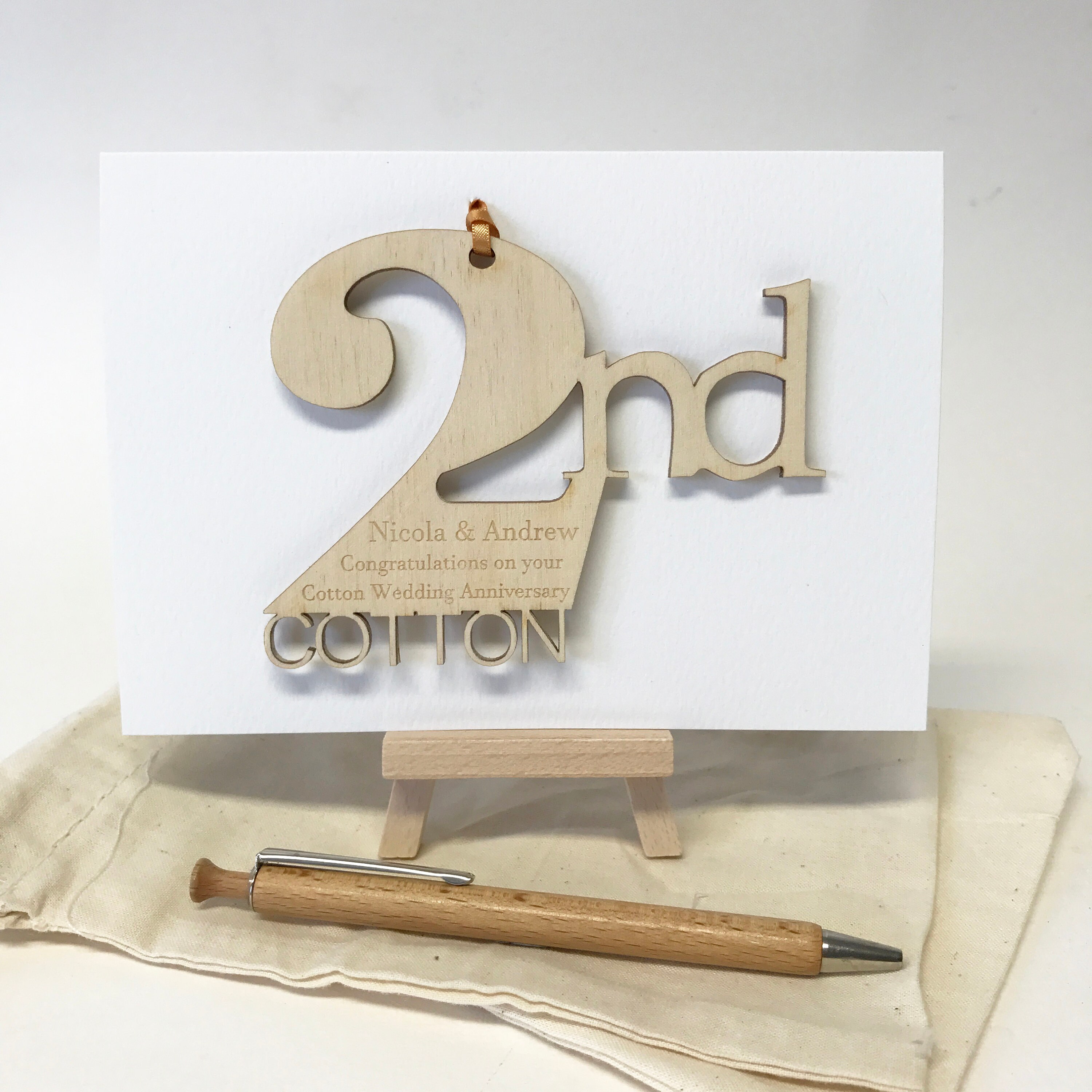 Wedding Anniversary Cards Anniversary Meaning Card 5th Etsy