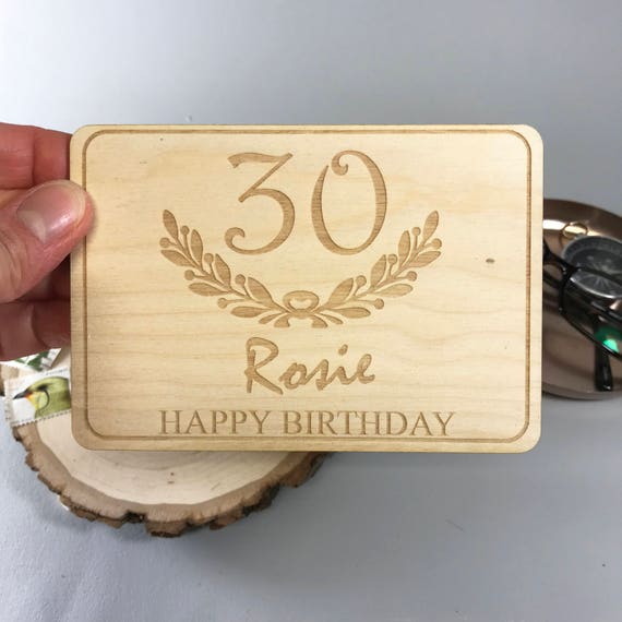 wife 30th birthday card