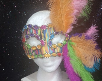 hand crafted one of a kind custom party mask