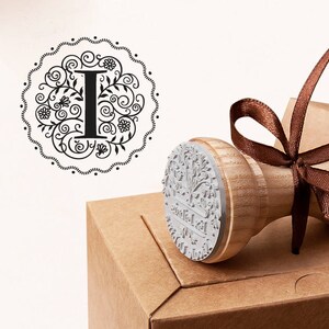 INITIAL I STAMP - Sello de regalo I - Monogram I Sello - Carta I Regalo - I Sello de goma - Sello de regalo de vacaciones - Sello de regalo de cumpleaños