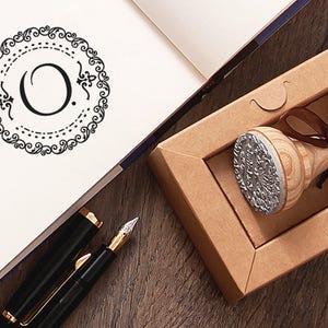 MONOGRAM O STAMP - Carta O Sello - Sello O Regalo - Sello Monograma O - Regalo inicial O - O sello de goma O