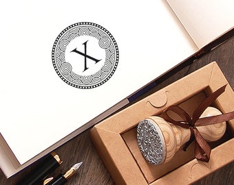 Stempel X Alphabet Buchstabe Initiale Monogramm Hochzeit Gefälligkeiten Verpackt Hübsch Einzigartige Geschenkbox