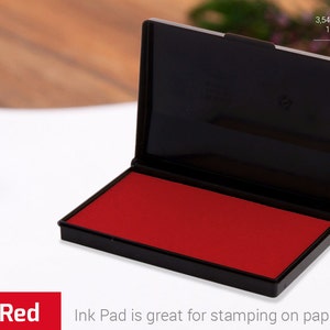 INKTVOGELStempel - Rood stempelkussen - Kleuren stempelinkt - Keuze uit kleuren - Inkt voor rubberstempel