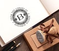 Monogram Art Neauveau Border Stamp Ex libris Personalized, Artistic Gifts with Name Initials, Personal Sign, Handmade Gifts in Special Box product logo