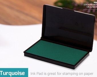 INK PAD STAMP - Turquoise Ink Pad - Stamp Ink Colours - Scelta dei colori - Inchiostro per timbro