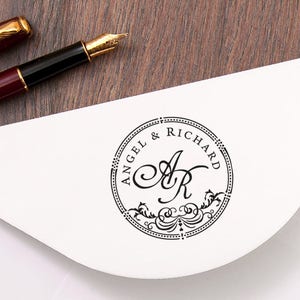 Hochzeit Monogramm Stempel - individuelle erste Stempel - Geschenk für paar - personalisierte Familie Stempel - Geschenk für Familie