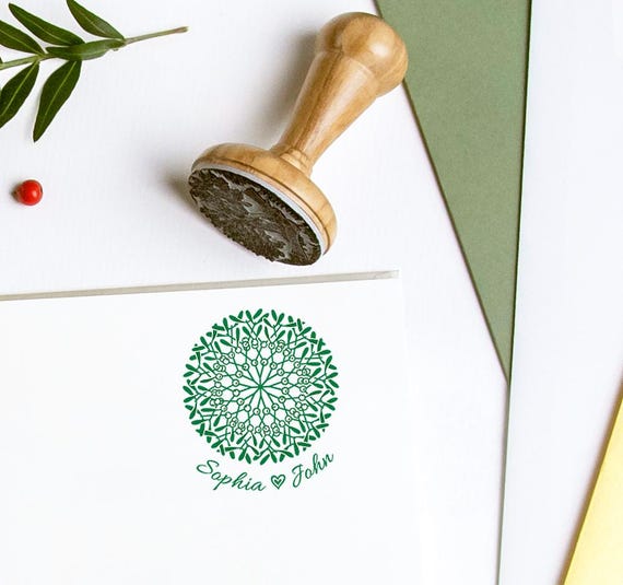 Mistletoe Stamp Personalized, Engaged Christmas Ornament, Wedding Gifts in Special Lovely Packaging