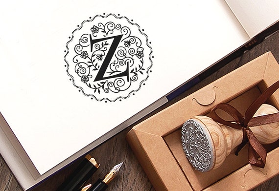LETTER Z STAMP - Eerste Brief Z - Monogram Geschenk - Persoonlijke Stempel Z - Eigen Stempel - Speciale Aangepaste - A-Z Stempel Alfabetten