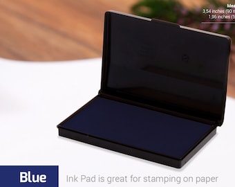 INK PAD STAMP - Blue Ink Pad - Stamp Ink Colours - Choice of Colors - Ink for Rubber Stamp