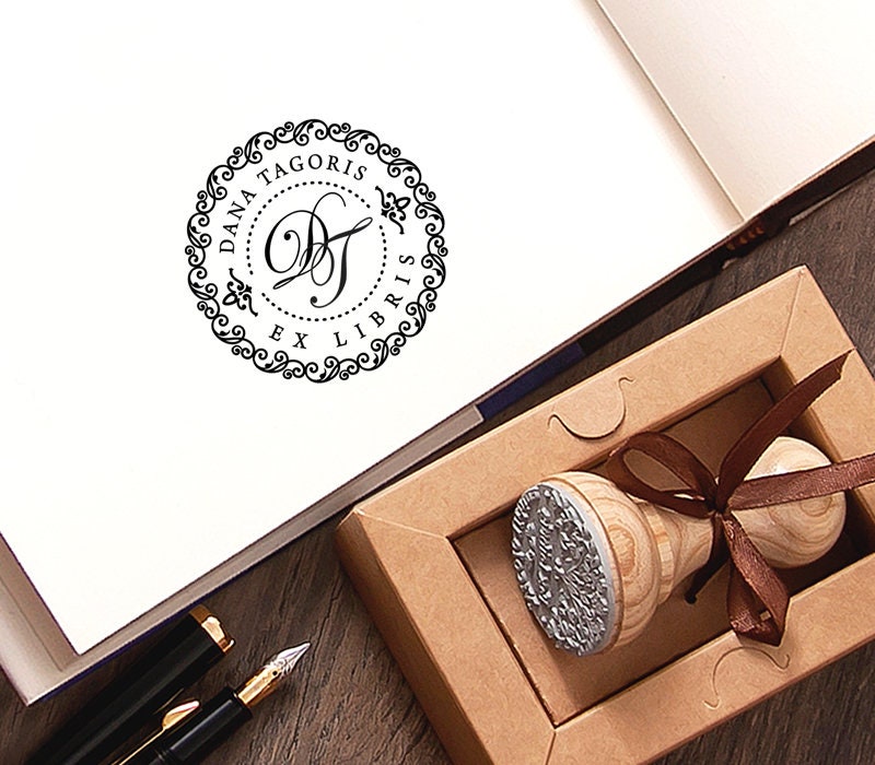 Personalized Initials Stamp Name Monogram Stamper Unique Two Etsy