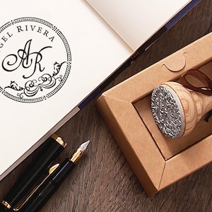 PERSONALISIERTER INITIALSTEMPEL - Benutzerdefinierter Monogrammstempel - Geburtstagsgeschenkstempel - Geburtstagsgeschenk - Jubiläumsgeschenkstempel