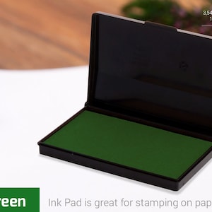 INK PAD STAMP - Green Ink Pad - Stamp Inkt kleuren - Keuze van kleuren - Inkt voor rubber stempel