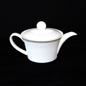 Royal Doulton Fusion Rock, large teapot, fine bone china teapot for dining and serving.