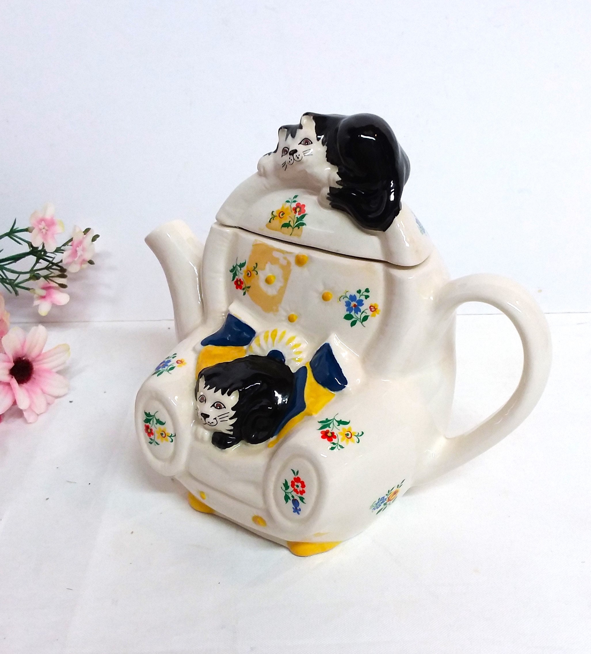 Tony wood cat teapot - Etsy 日本