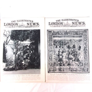 Magazines from the 1930s&#39;. Illustrated London News  Volumes 190 April 1937 and 192. March 1938