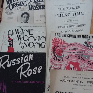 Sheet Music and song, 13 x vintage music magazines, scores and songs from the 1920s to 1940s. image 2