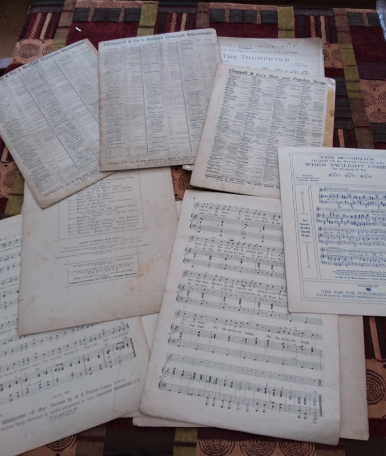 Sheet Music and song, 13 x vintage music magazines, scores and songs from the 1920s to 1940s. image 7