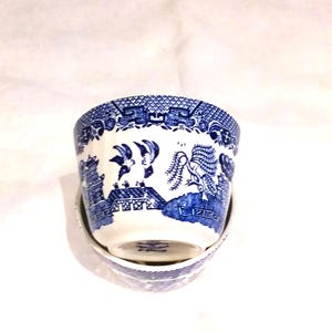 Zuccheriera Blue Willow: Barratts Sheffield England Small Bowl
