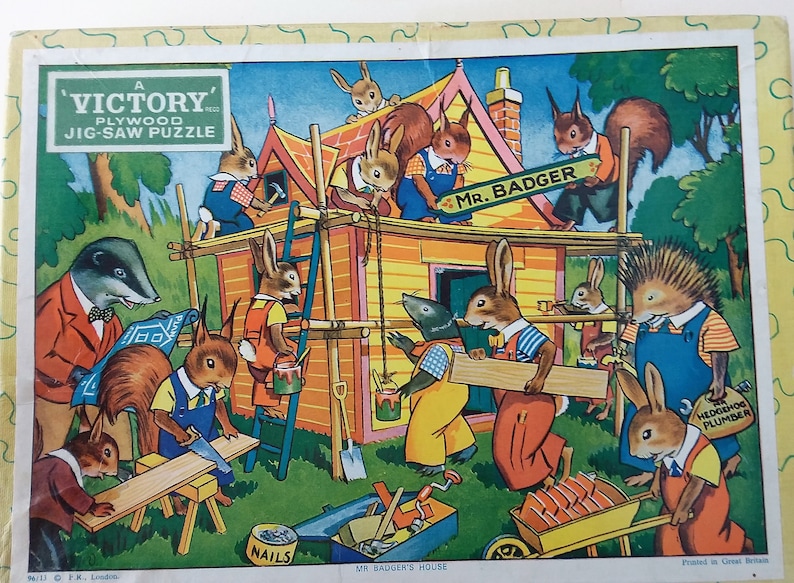 Wooden jigsaw puzzle Victory 24 piece hand cut jigsaw Juvenile series age 2 to 4 years. 2 x children/'s puzzles