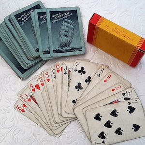 Wills tobacco playing cards, Gold Flake, ship design full pack of playing cards, Wills tobacco, Capstan cards, 1940s Tobacciana
