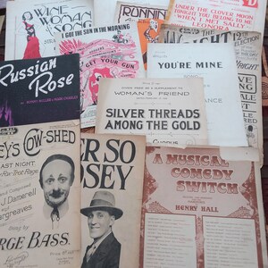 Sheet Music and song, 13 x vintage music magazines, scores and songs from the 1920s to 1940s. image 6