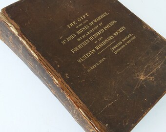 Antique Bible, Wesleyan Holy Bible with Old and New Testaments, 1844, Cambridge University Press.