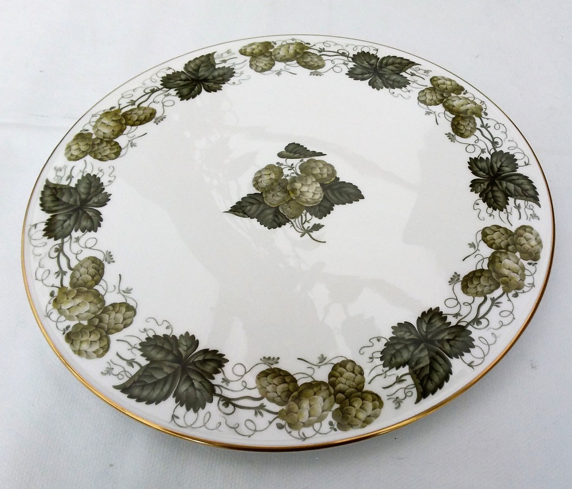 Royal Worcester The Worcester Hop cake plate Mathon Etsy