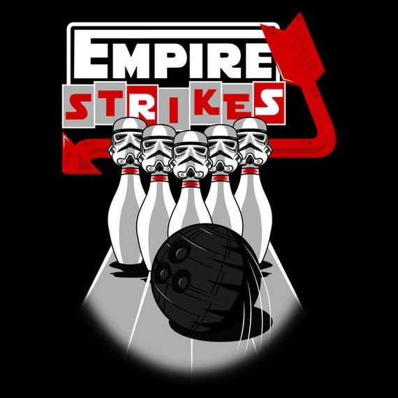 Star Wars Stormtroopers Bowling TShirt Empire Strikes Etsy