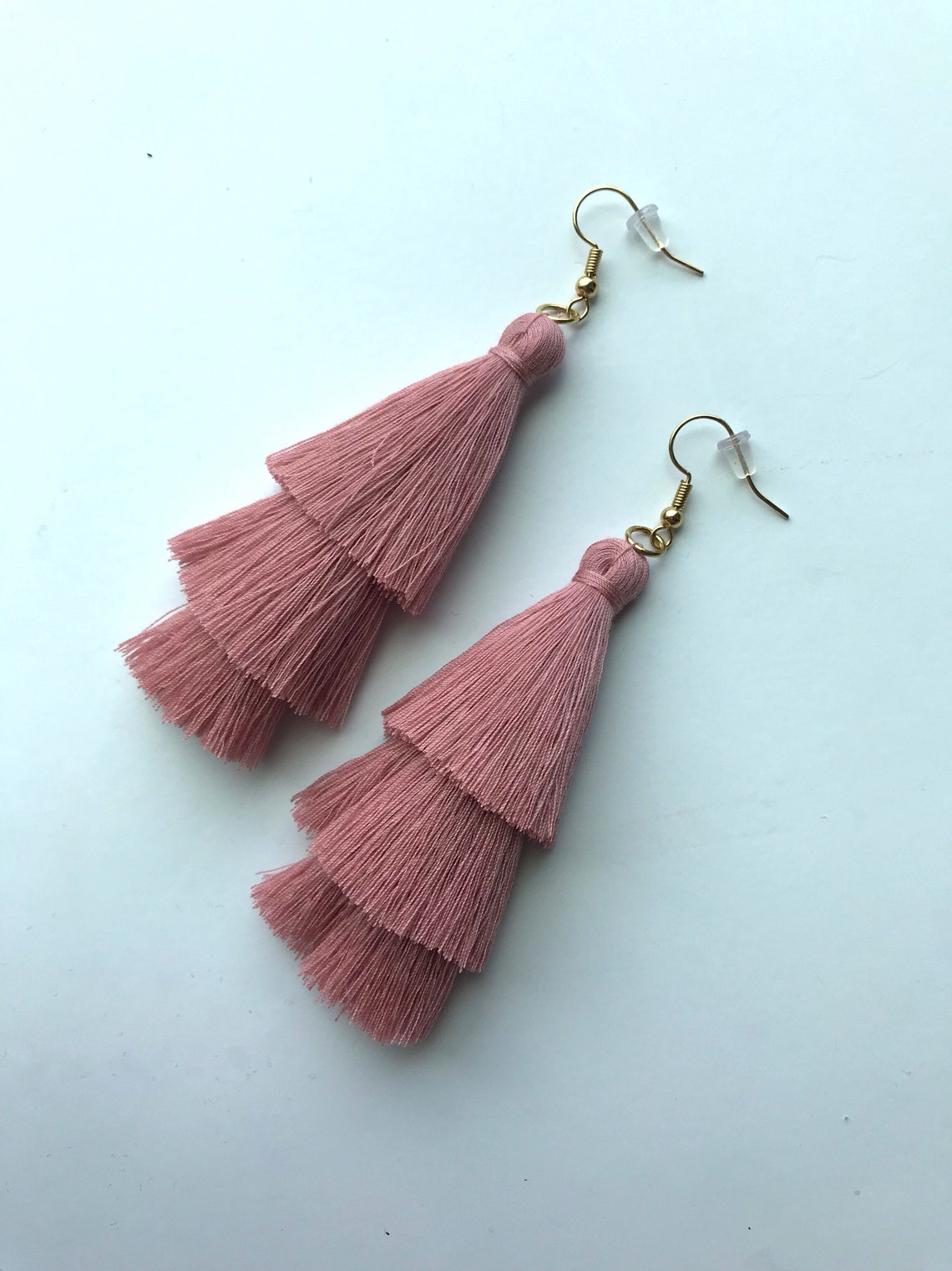 Tassel Earrings Tiered Tassel Earrings layered Tassel Etsy