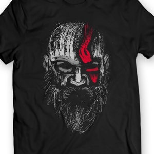 Kratos Superhero War T-Shirt | Spartan Warrior Tee | Gaming Superhero Shirt