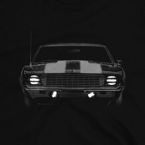 1969 Z28 Classic American Muscle Chevy Camaro T-Shirt 100% Cotton